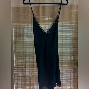 Victoria’s Secret Black Chemise Night Slip Nightgown